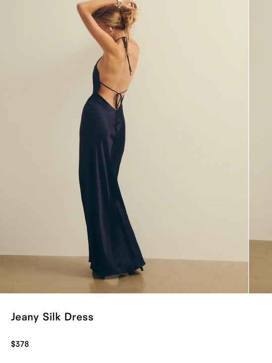 Reformation Dresses & Skirts - Reformation Jeany Silk Maxi Dress - Navy